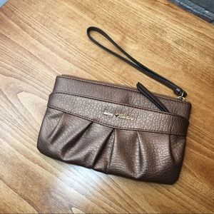Juicy Couture Brown wristlet small purse/wallet